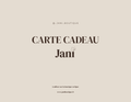 E CARTE CADEAU JANI